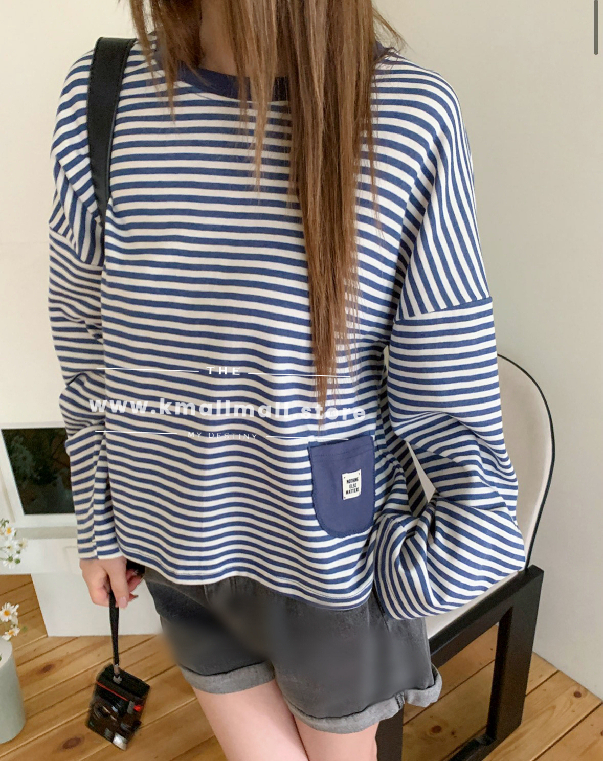 🍂初秋預訂✅ 橫間小袋子Top