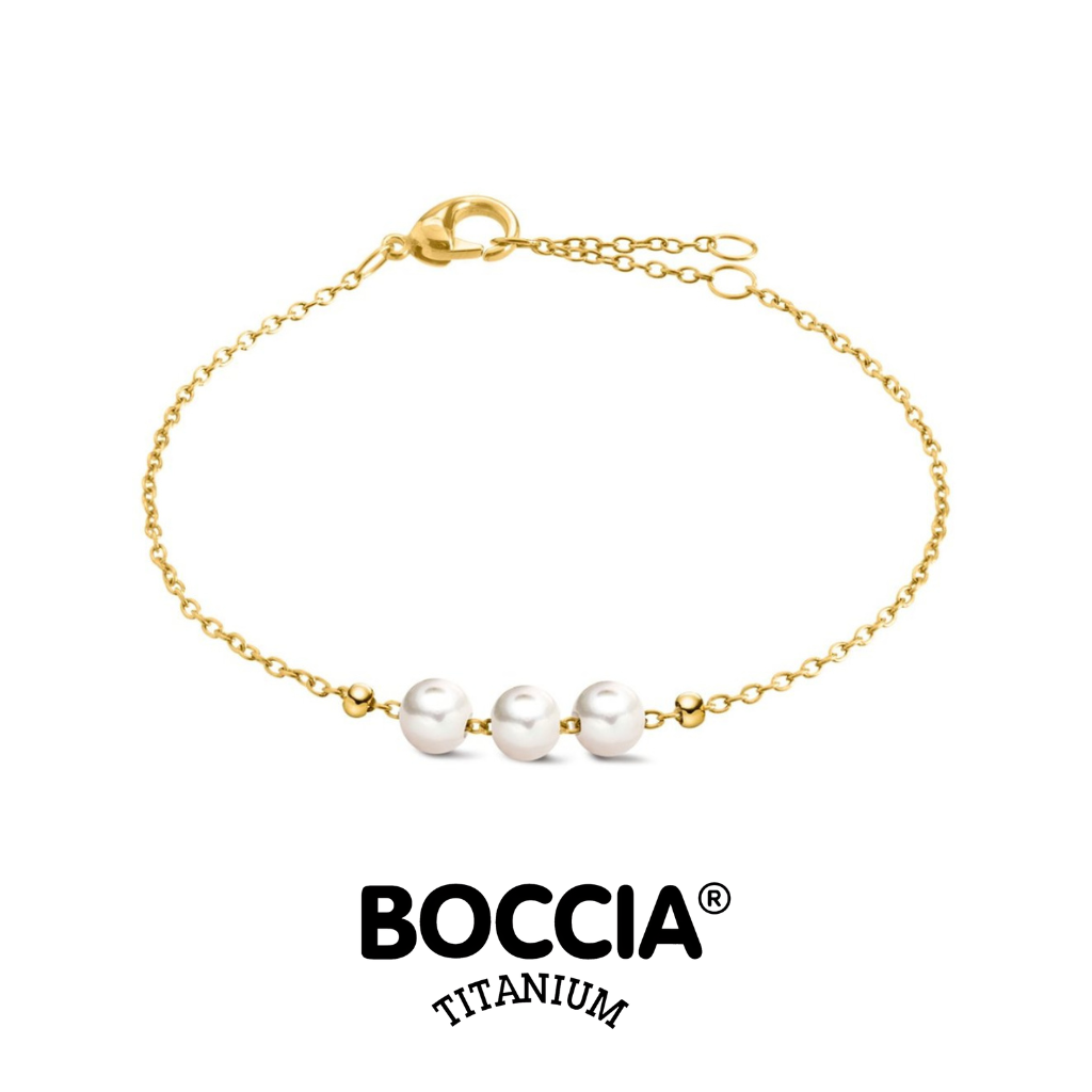 Boccia Titanium 03072-02 Bracelet 鈦金屬 / 鍍金 / 珍珠手鏈
