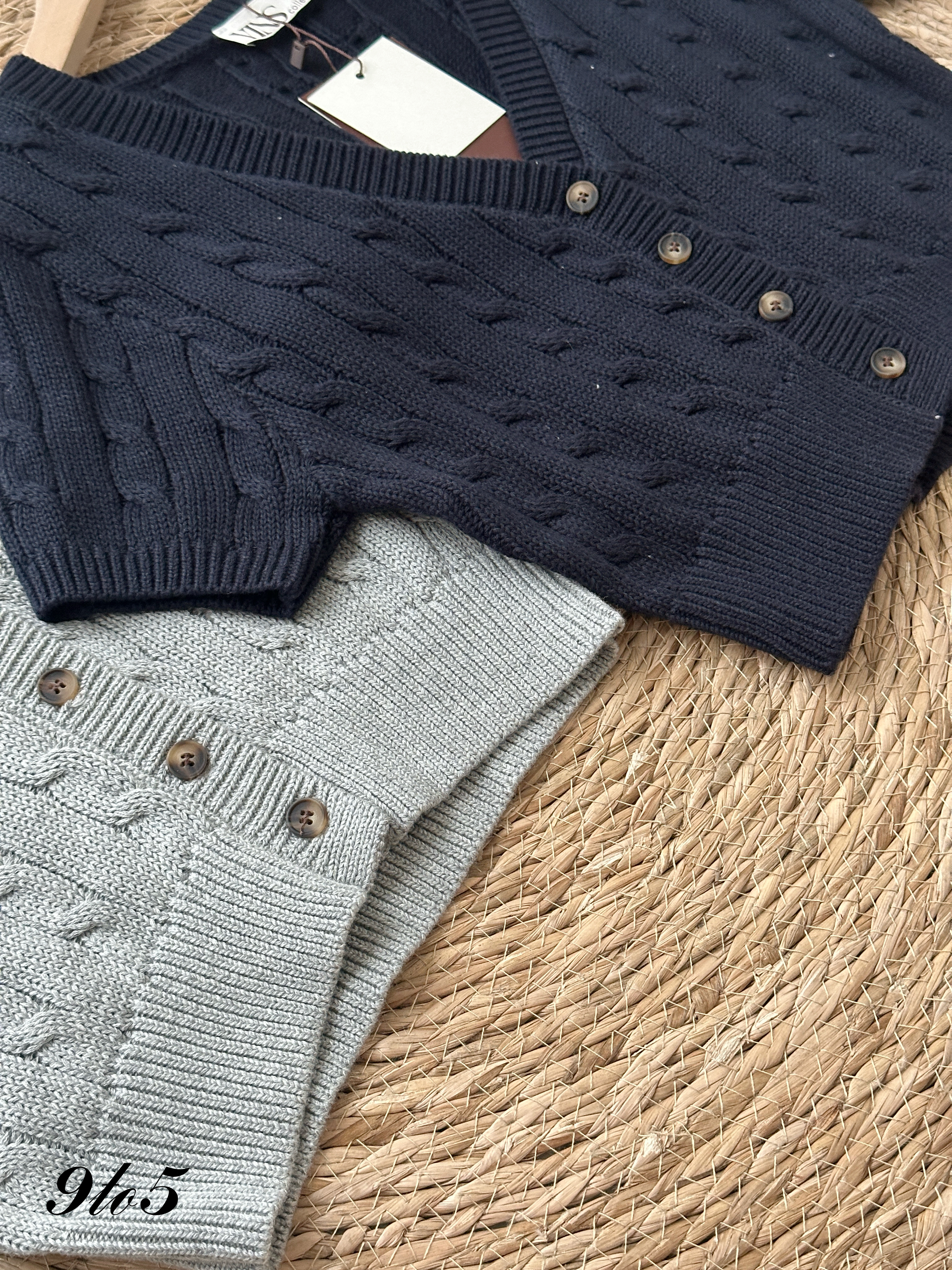T4199 V Neck Crop Cardigan - 4 Colors 