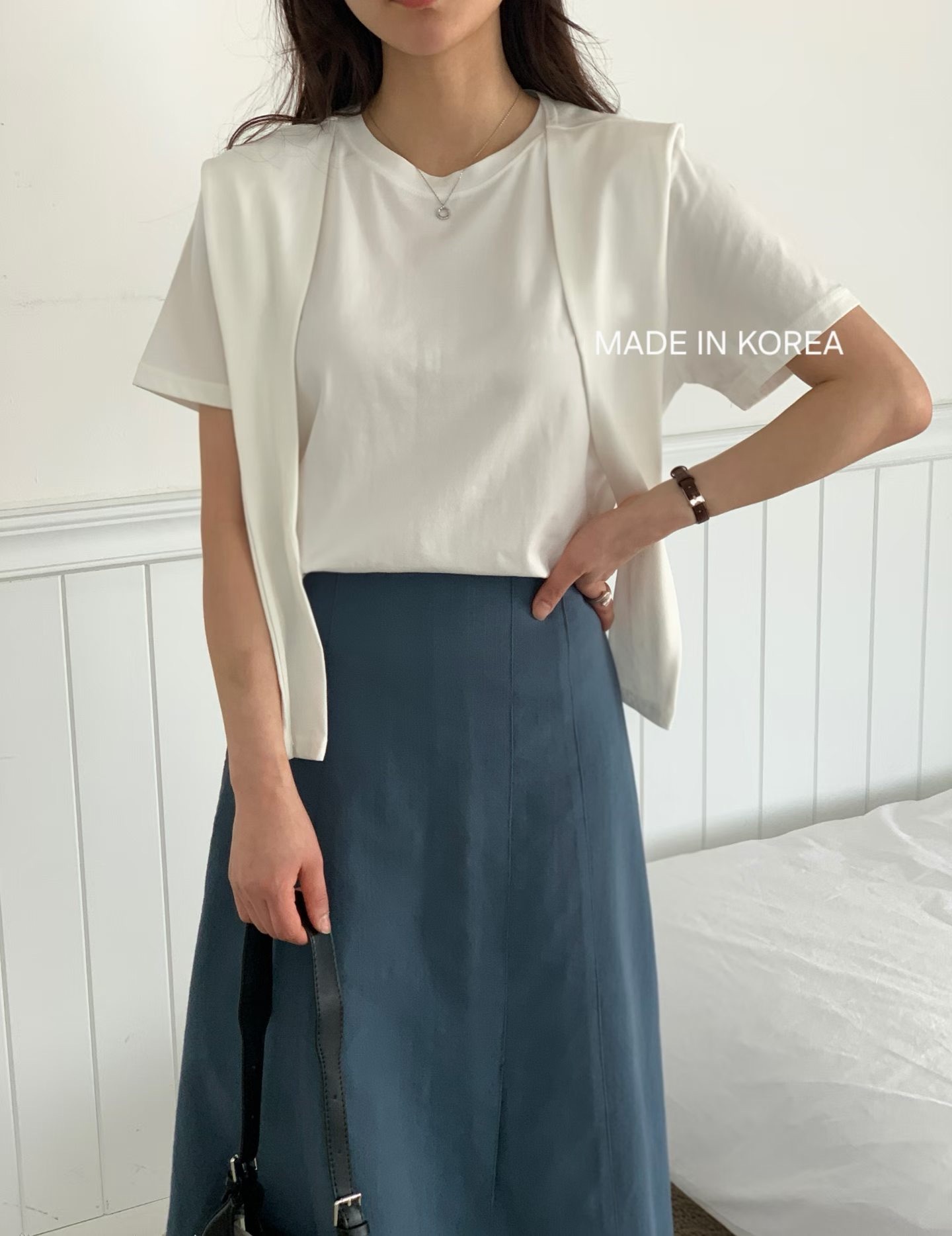 G6226 韓國🇰🇷Tee+披肩Set