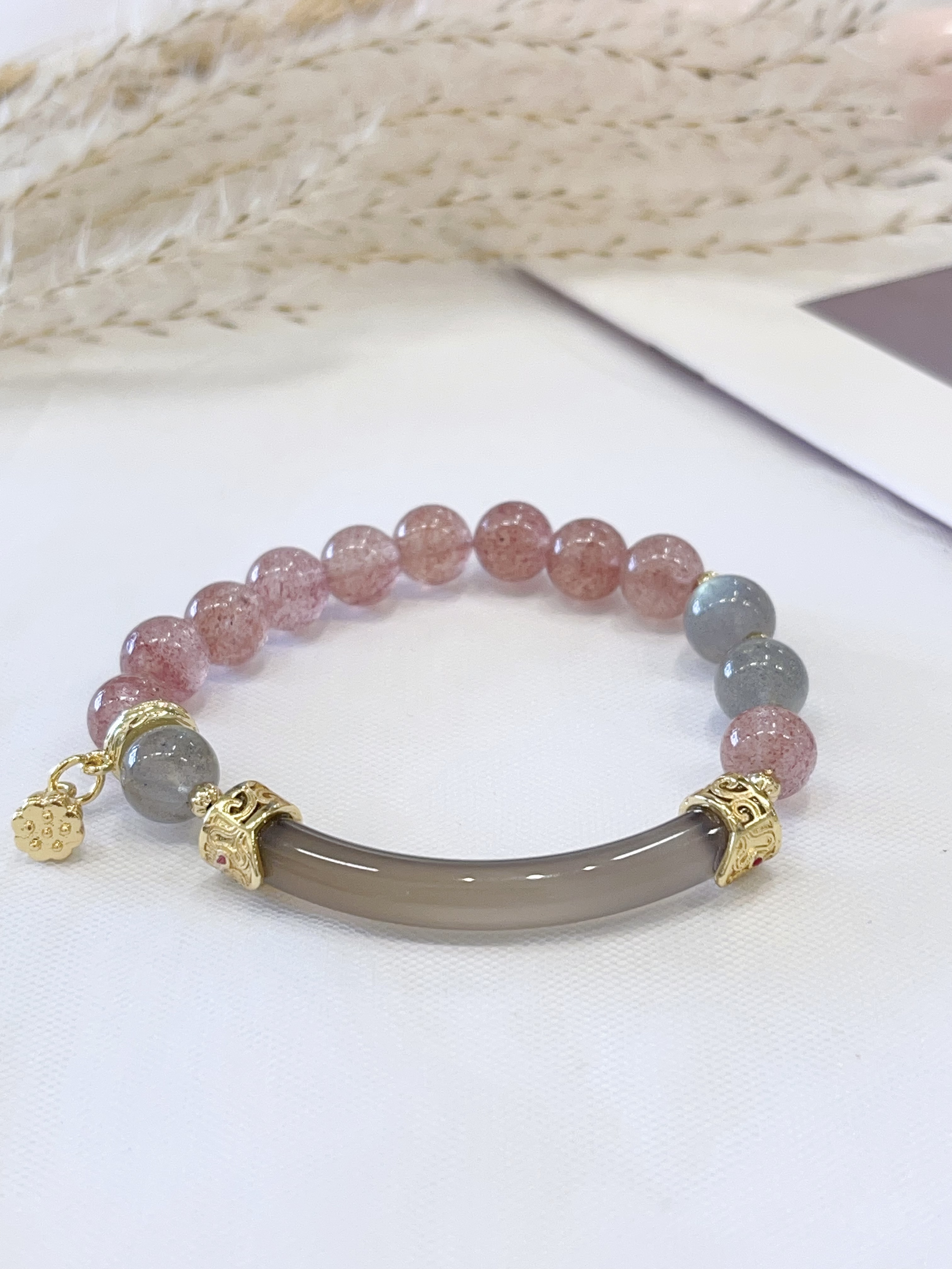 🌿 新中式半镯水晶手串 Bangle Bracelet ｜8mm