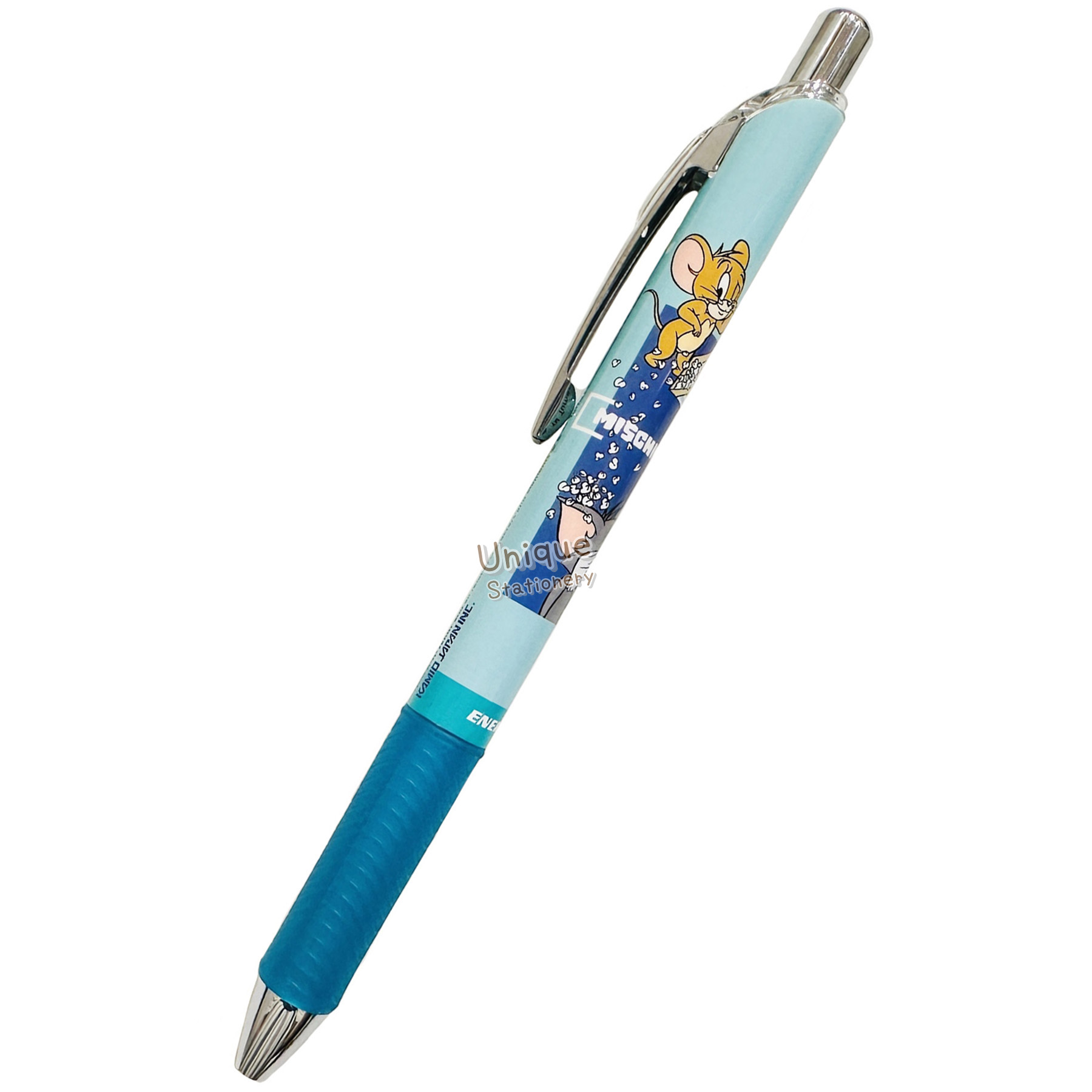 現貨｜Tom and Jerry 湯姆與謝利 日本製 Pentel EnerGel 0.5mm 黑色 啫喱筆 (308170)