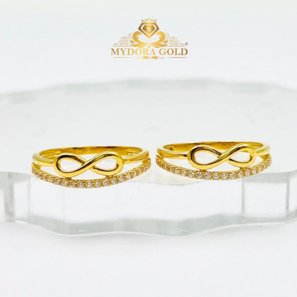 MYDORA Cincin Batu CZ Infinity l EMAS 916/22K