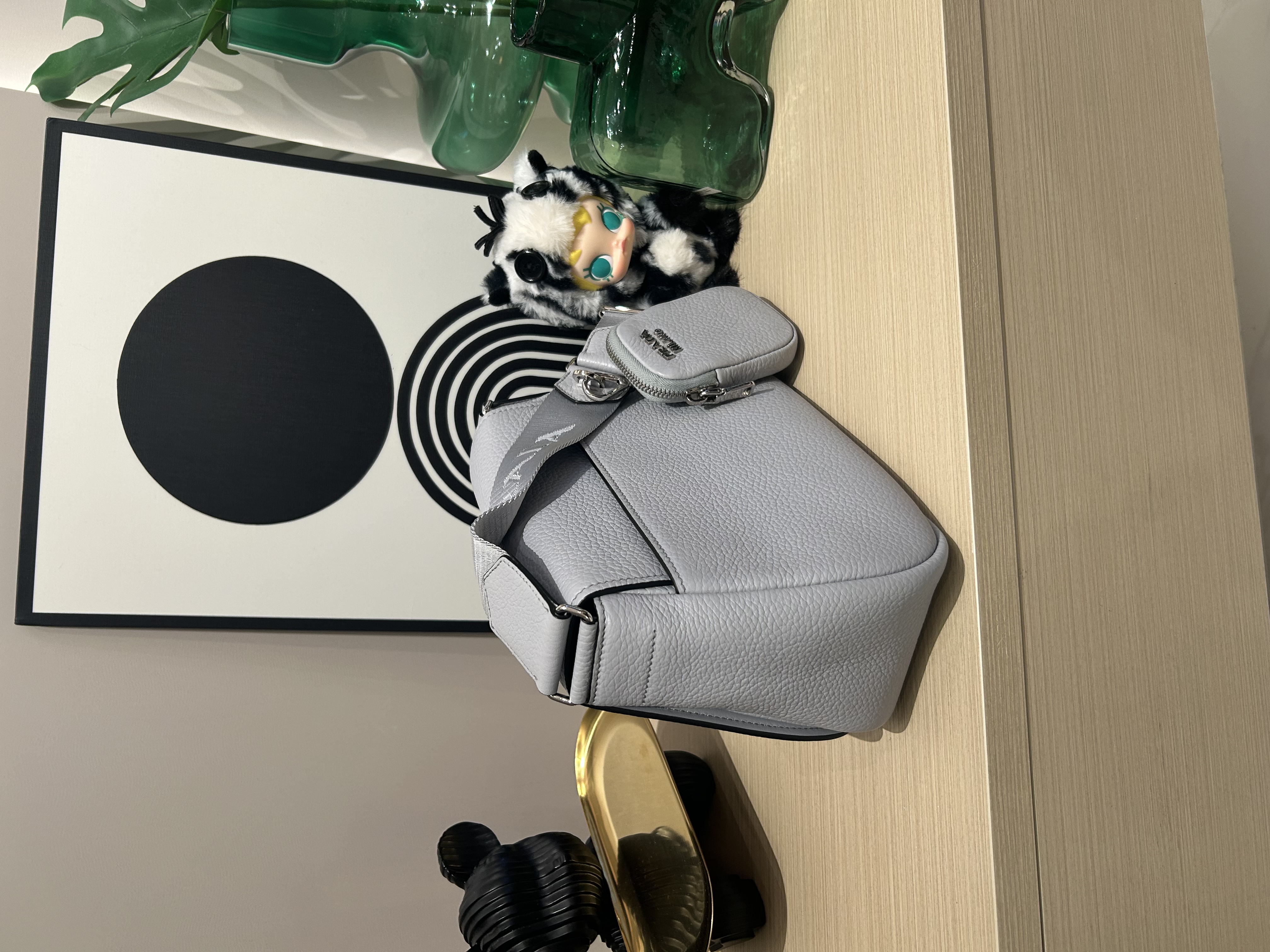 PRADA VITELLO POCKET SHOULDER BAG 1BD293 calfskin NFC 100%Authentic ,98%new ✅Coin bag✅dust bag