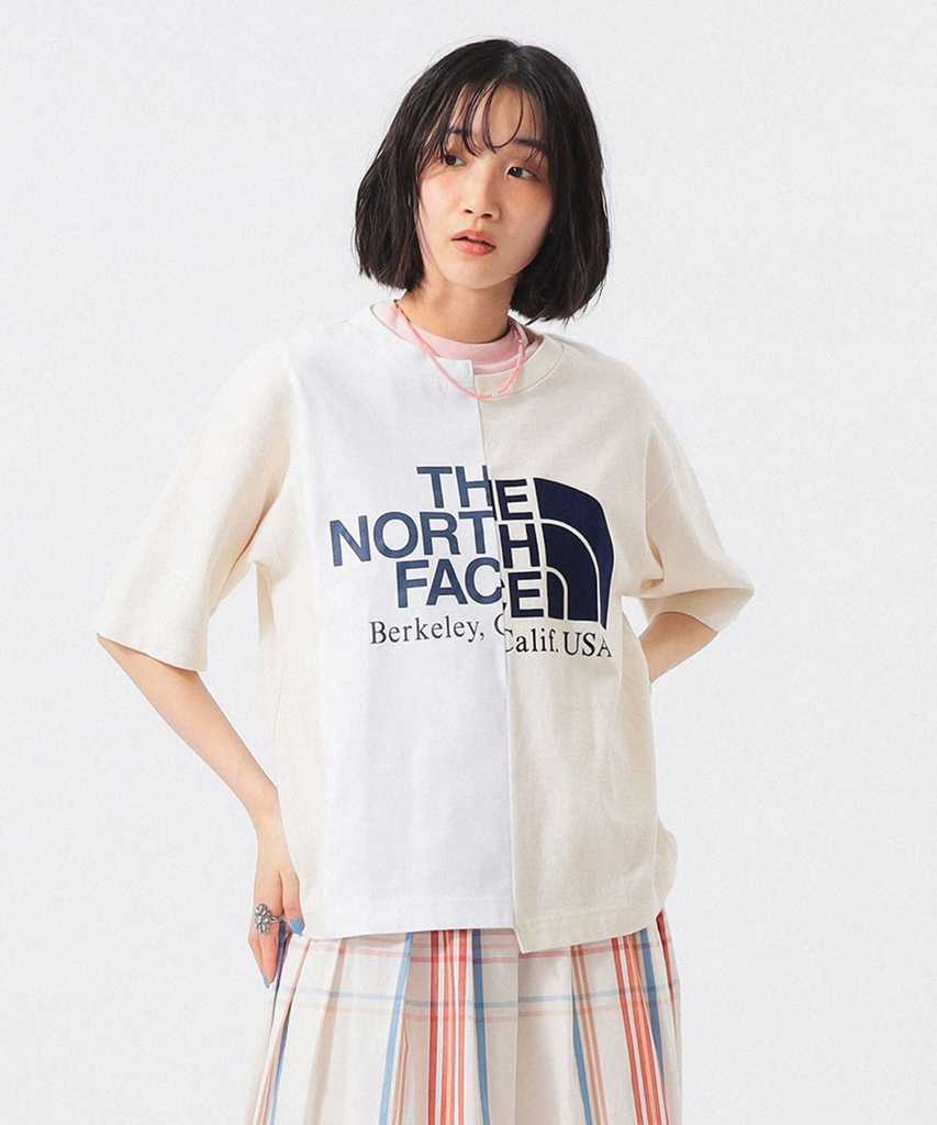 日本製THE NORTH FACE x BEAMS BOY 別注拼款tee