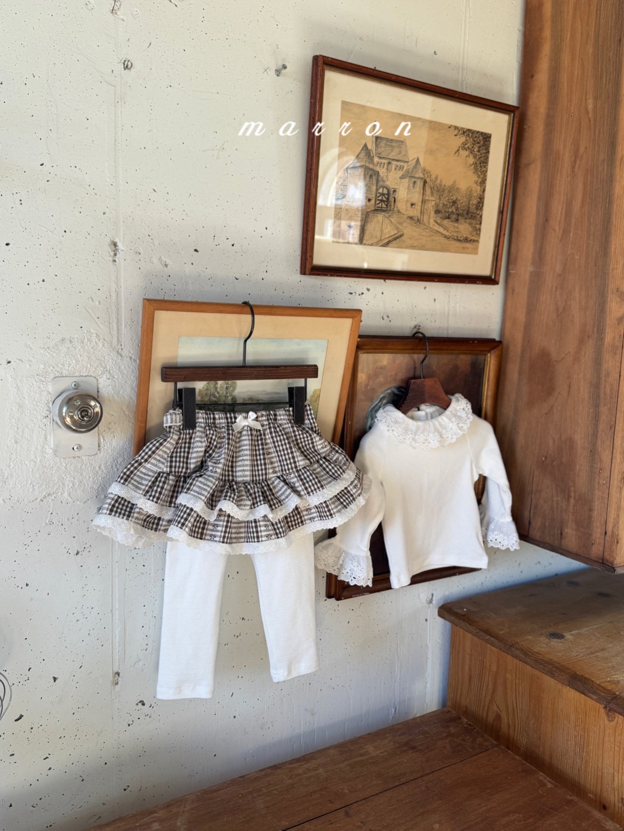 🇰🇷Marron skirt leggings