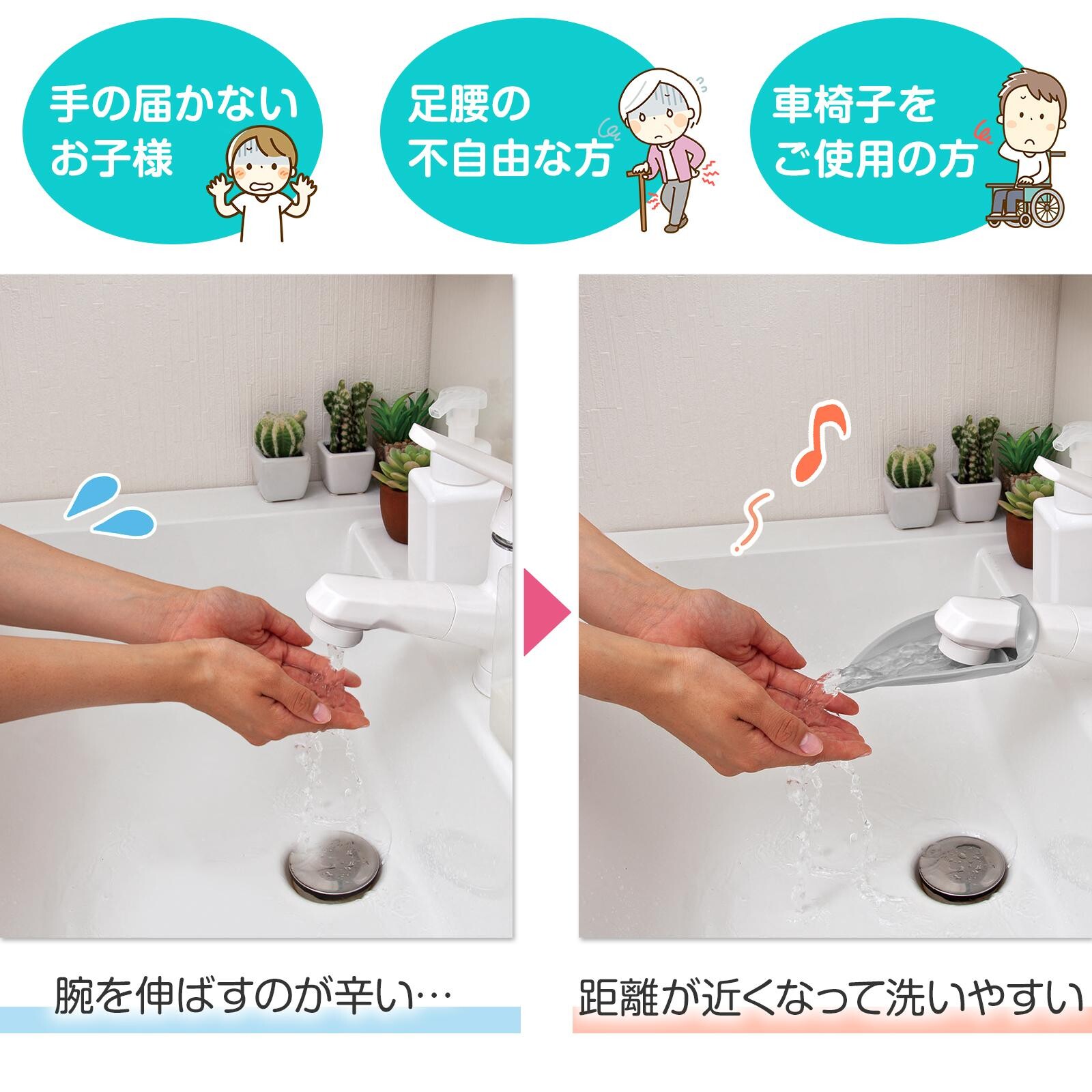 【現貨】🔥🔥【日本直送《COMO LIFE》水龍頭加長手洗輔助導水器】