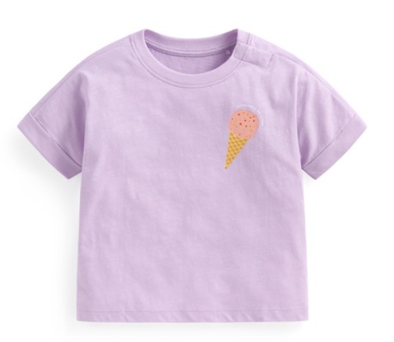 竹節棉印花T恤-Baby