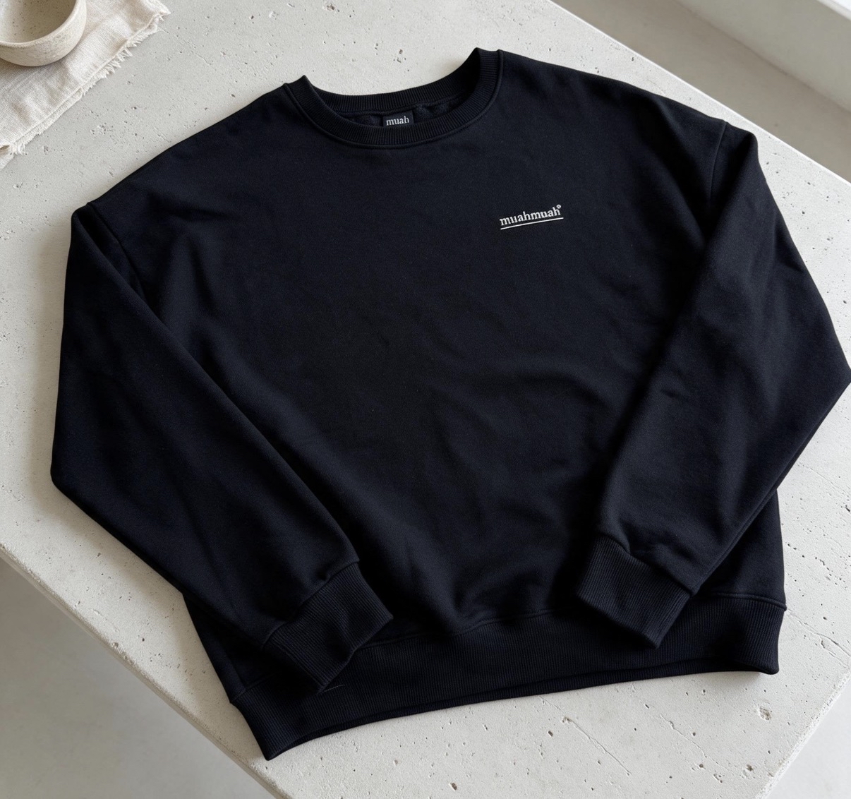 Muahmuah Small Logo Sweater Black