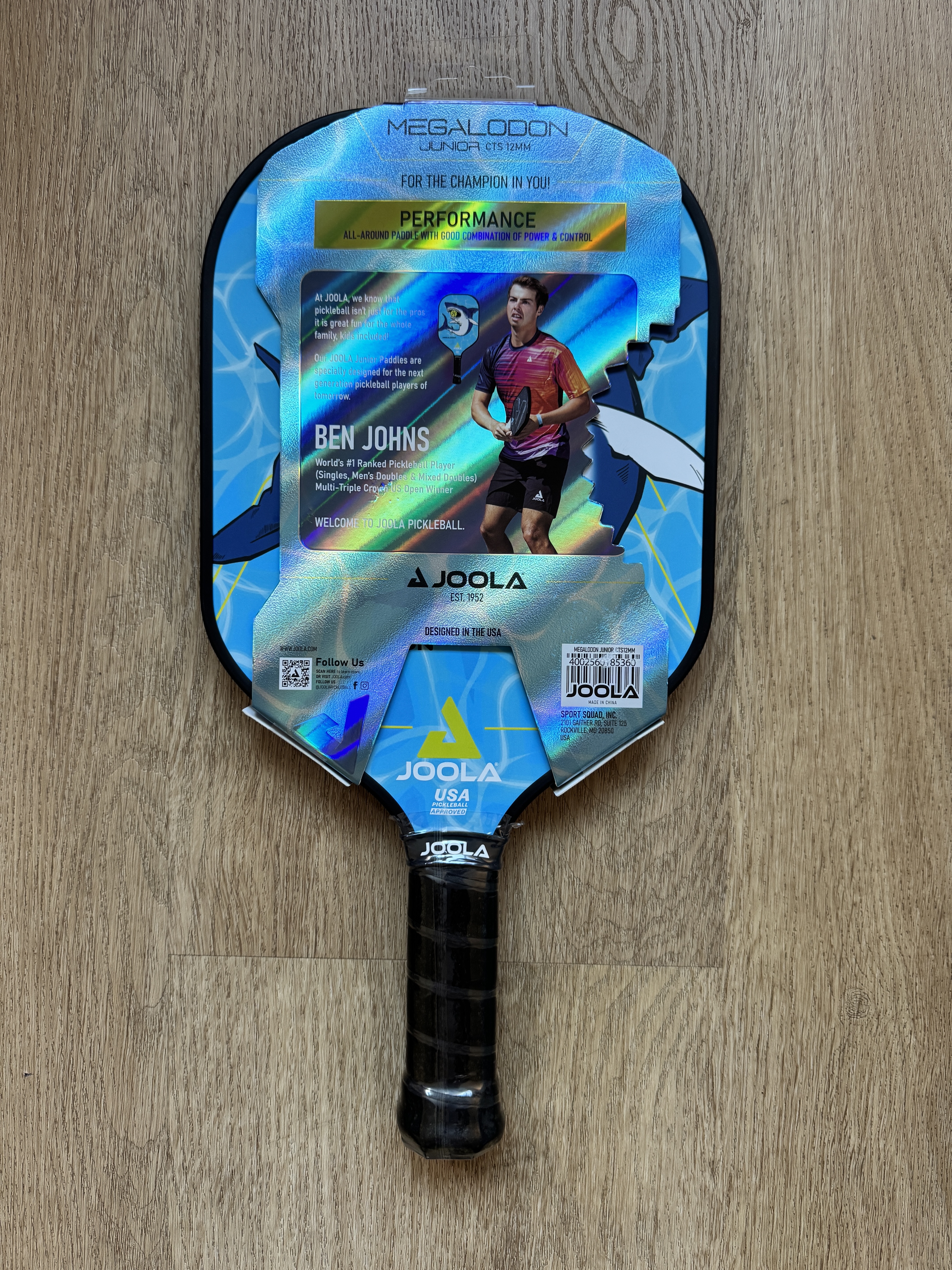 🔥 JOOLA Megalodon Junior Paddle 12mm(香港現貨）