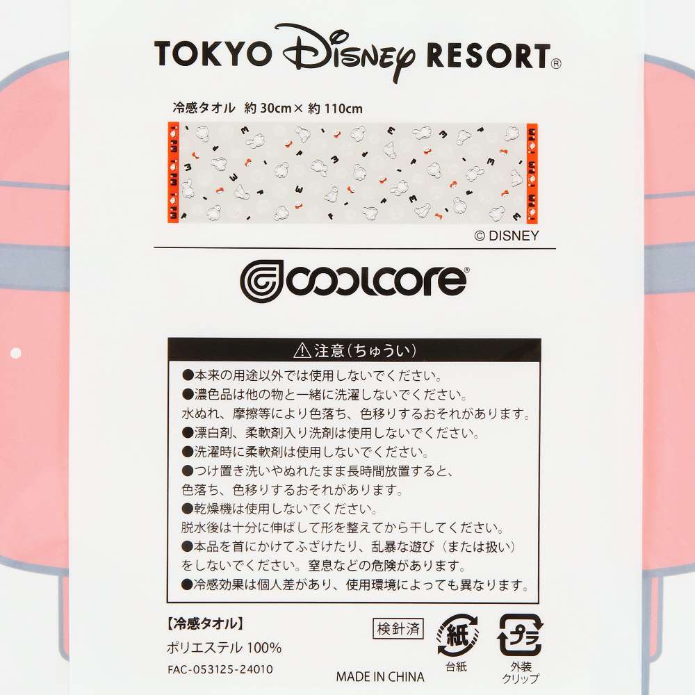 【預訂】TDR Baymax 冷感毛巾