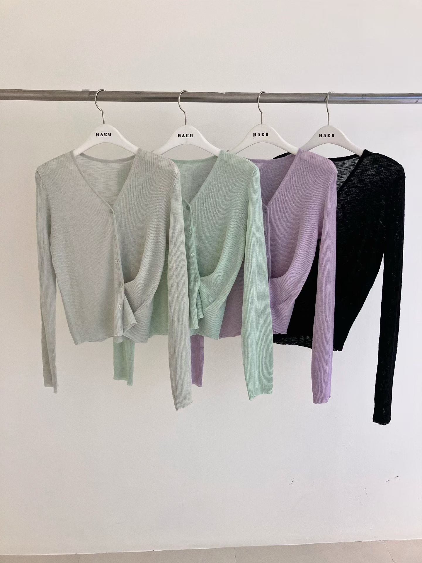 HA1 糖果色針織外套