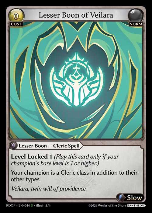 Lesser Boon of Veilara / RDOP-044 (U)