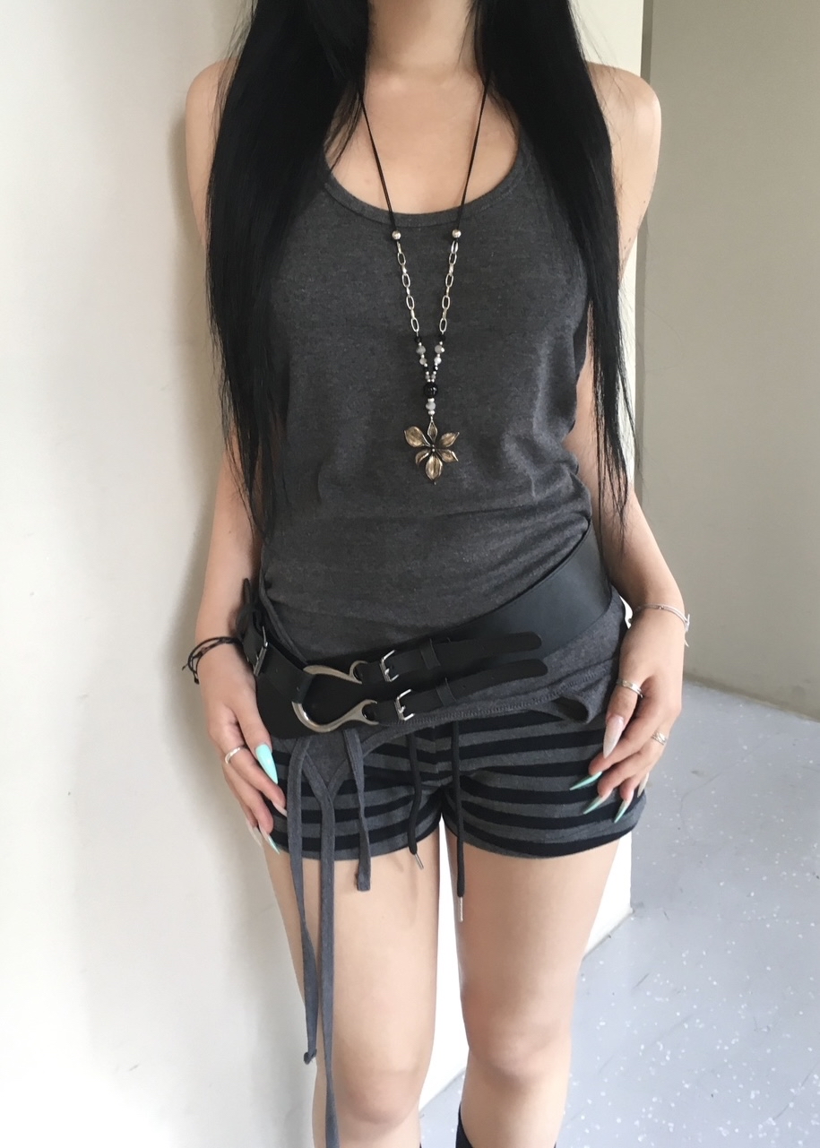Asymmetric Halter Tank Top