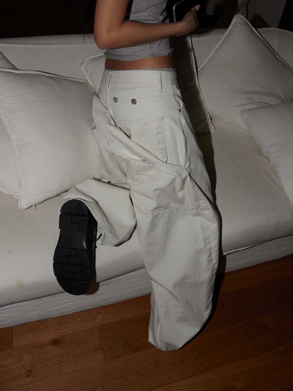 Convertible Wide-Leg Pants