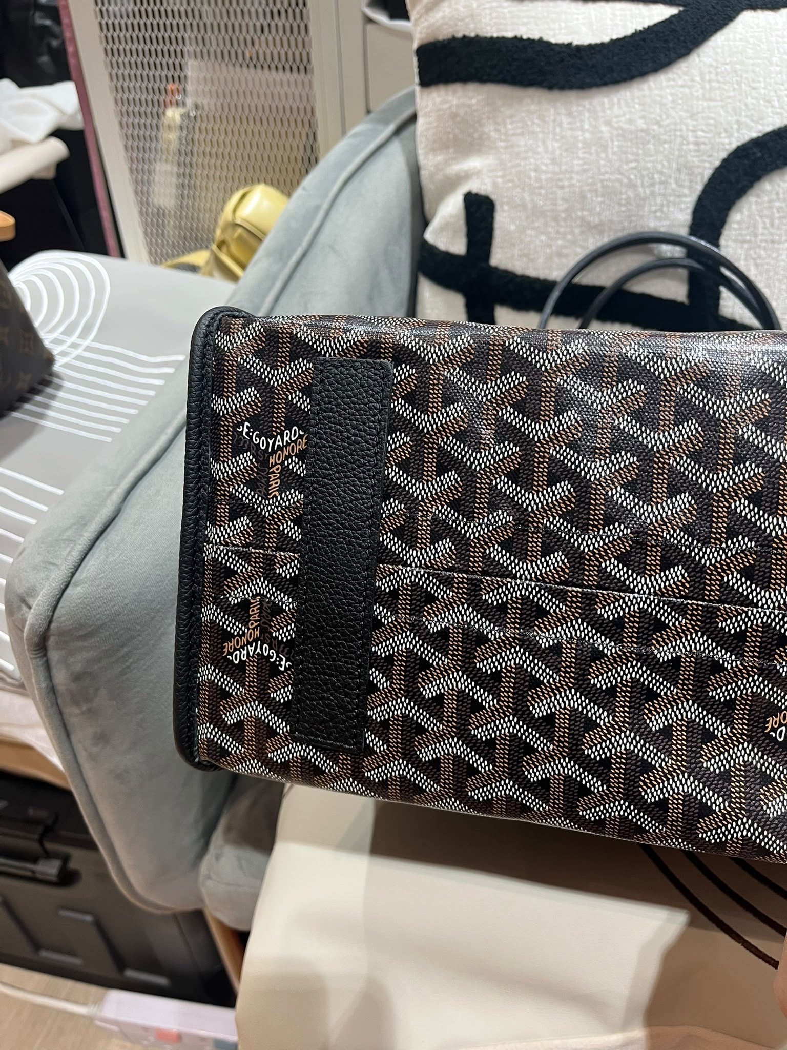 Goyard hardy pm tote bag noir 100%Authentic, 98%new  ✅收據✅pouch ✅塵袋 