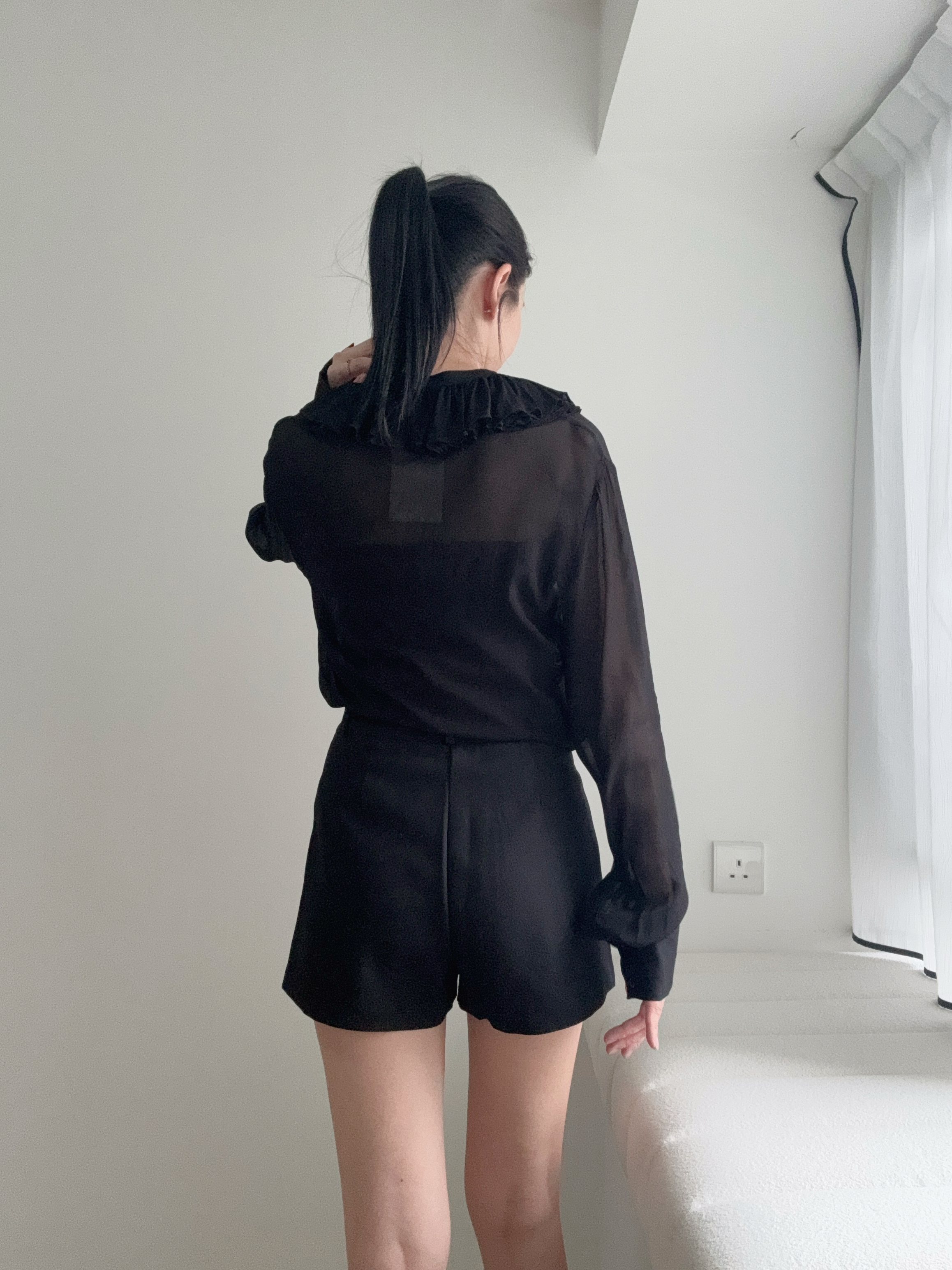 Elegant ruffle blouse