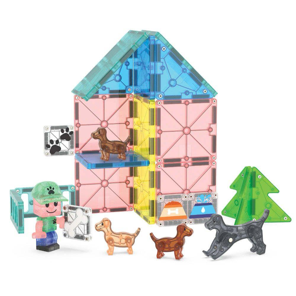 Magna-Tiles - 磁力積木小狗樂園套裝 27 件組