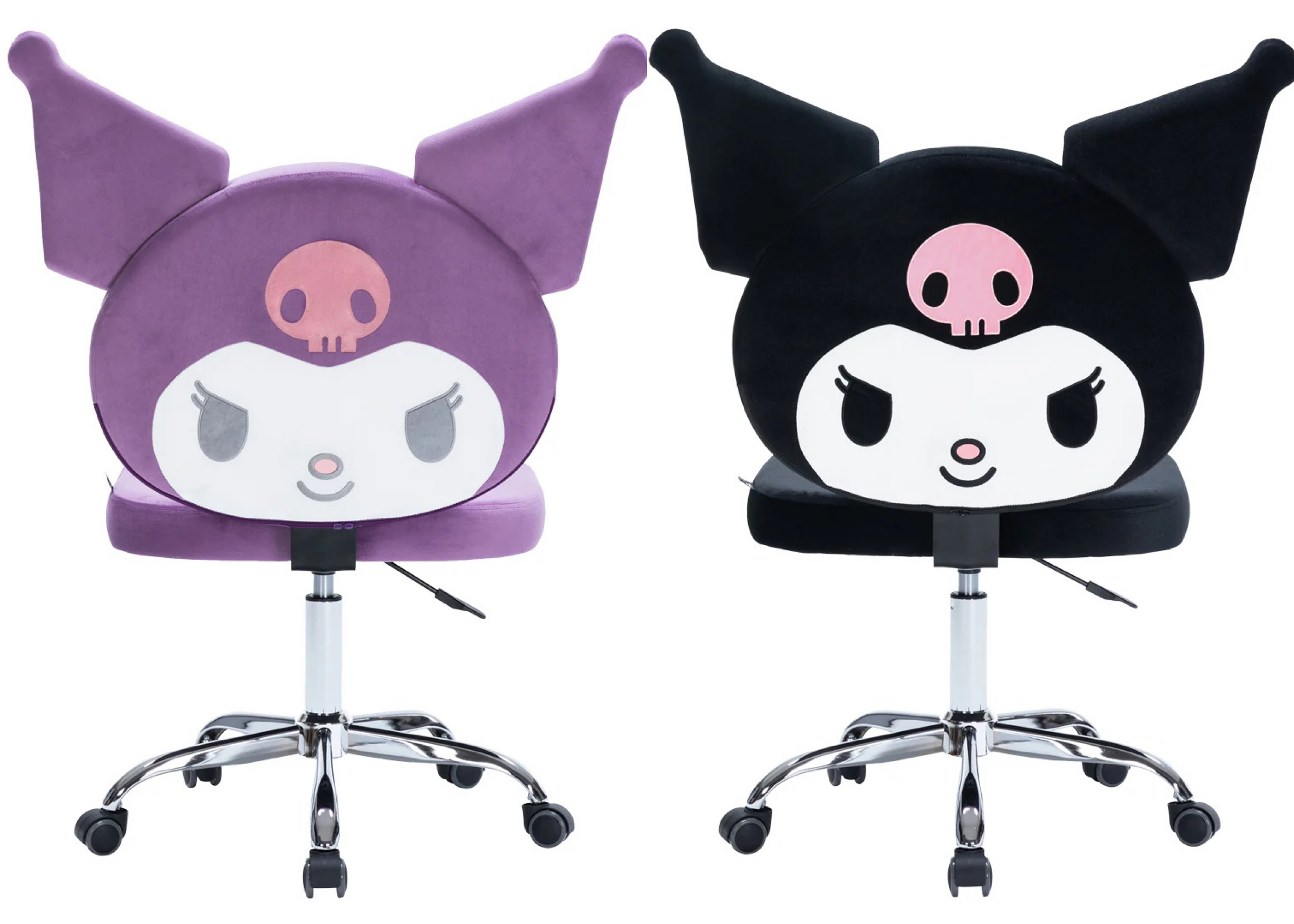 📦訂購 美國代購 Impressions Vanity Sanrio Kuromi Swivel Vanity Chair旋轉式辦公桌椅 化妝椅