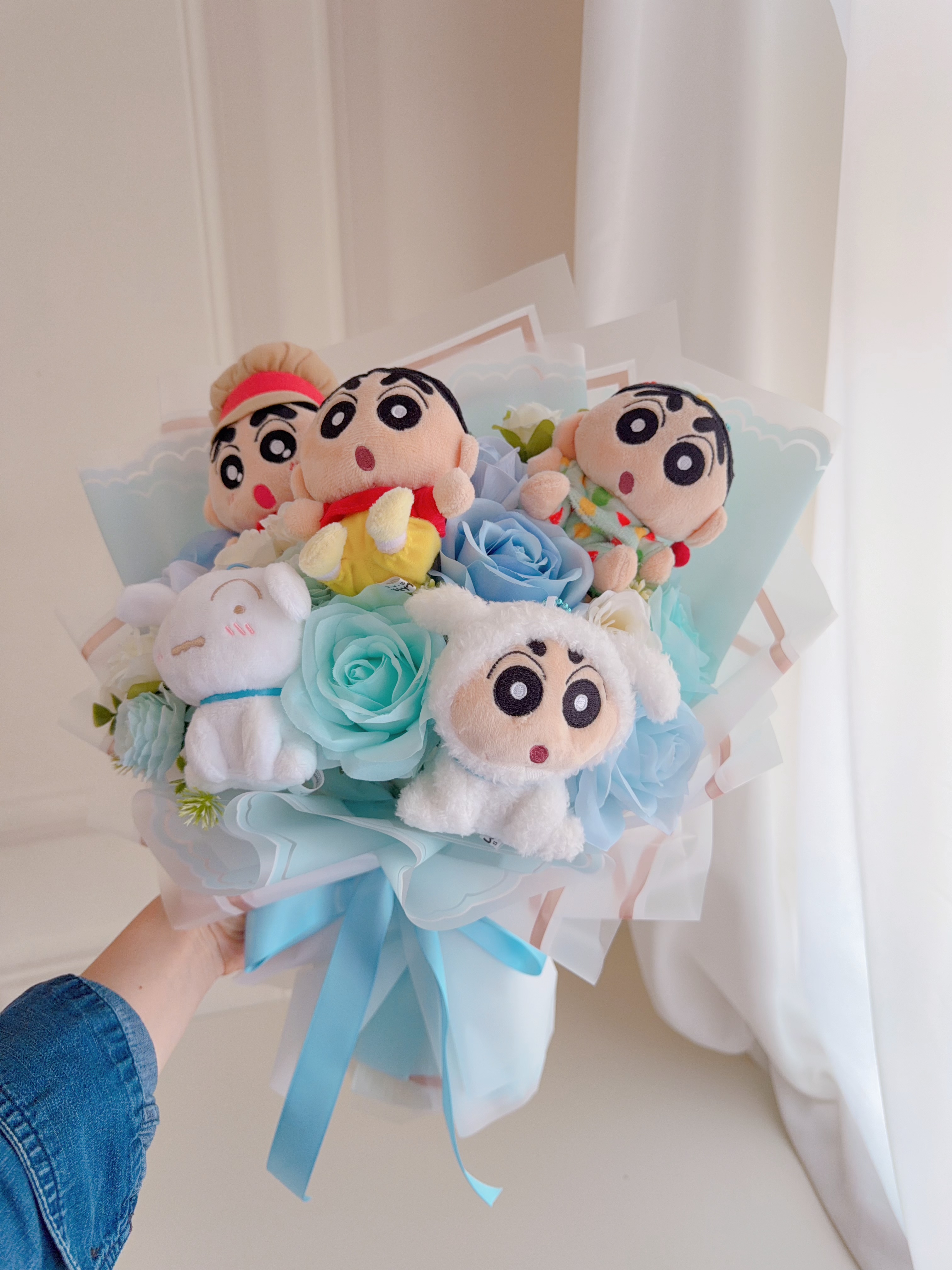(現貨)小新公仔花