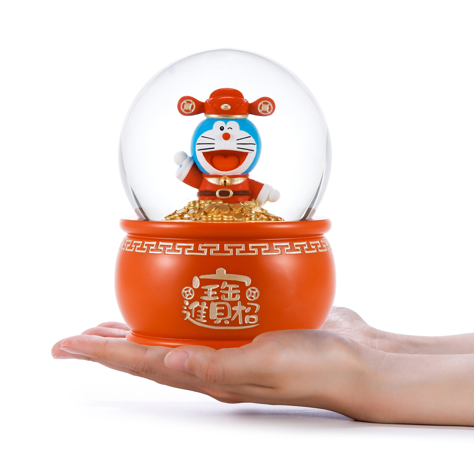 📦訂購 Jarll Doraemon 多啦A夢 招財進寶 水晶球音樂盒