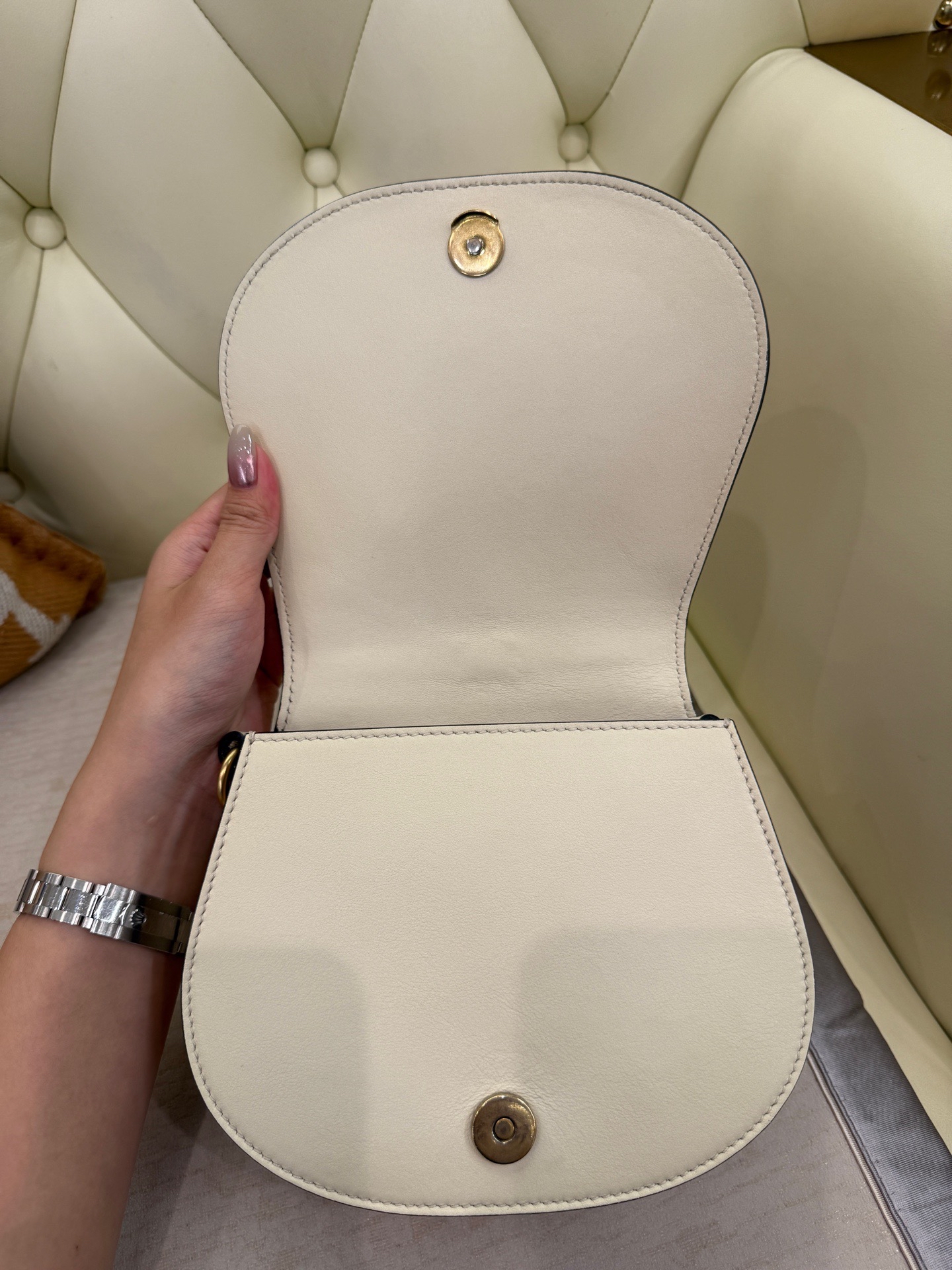 【預訂貨品】Chloe奶油白圓環包 