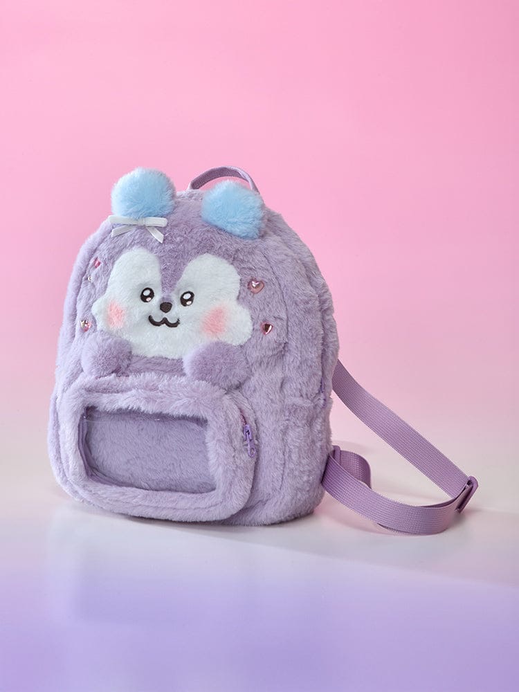 📦訂購 韓國代購 Line Friends BT21 BABY CLEAR POCKET PLUSH BAG 透明口袋毛絨包