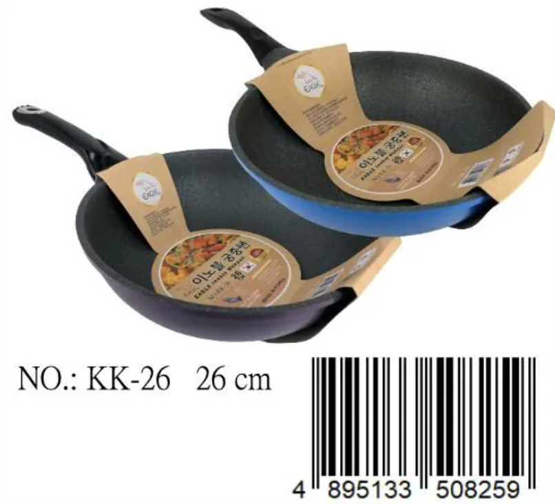 KK26鷹牌不黏深炒鑊(韓國製)
