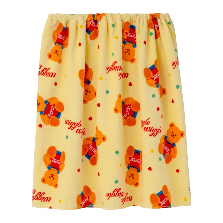 🇯🇵限時預訂 日本直送🇯🇵Wiggle Wiggle小熊圖案滿印游泳浴巾裹巾