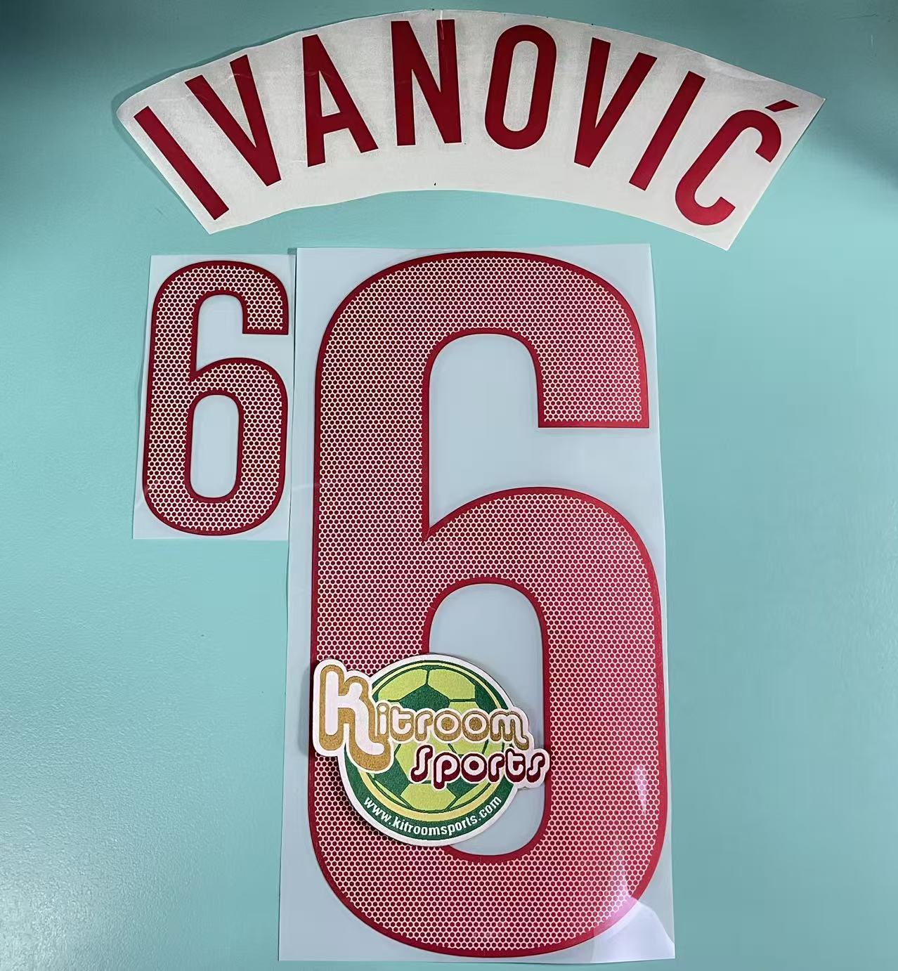 2014 Serbia Away Nameset #6 IVANOVIC