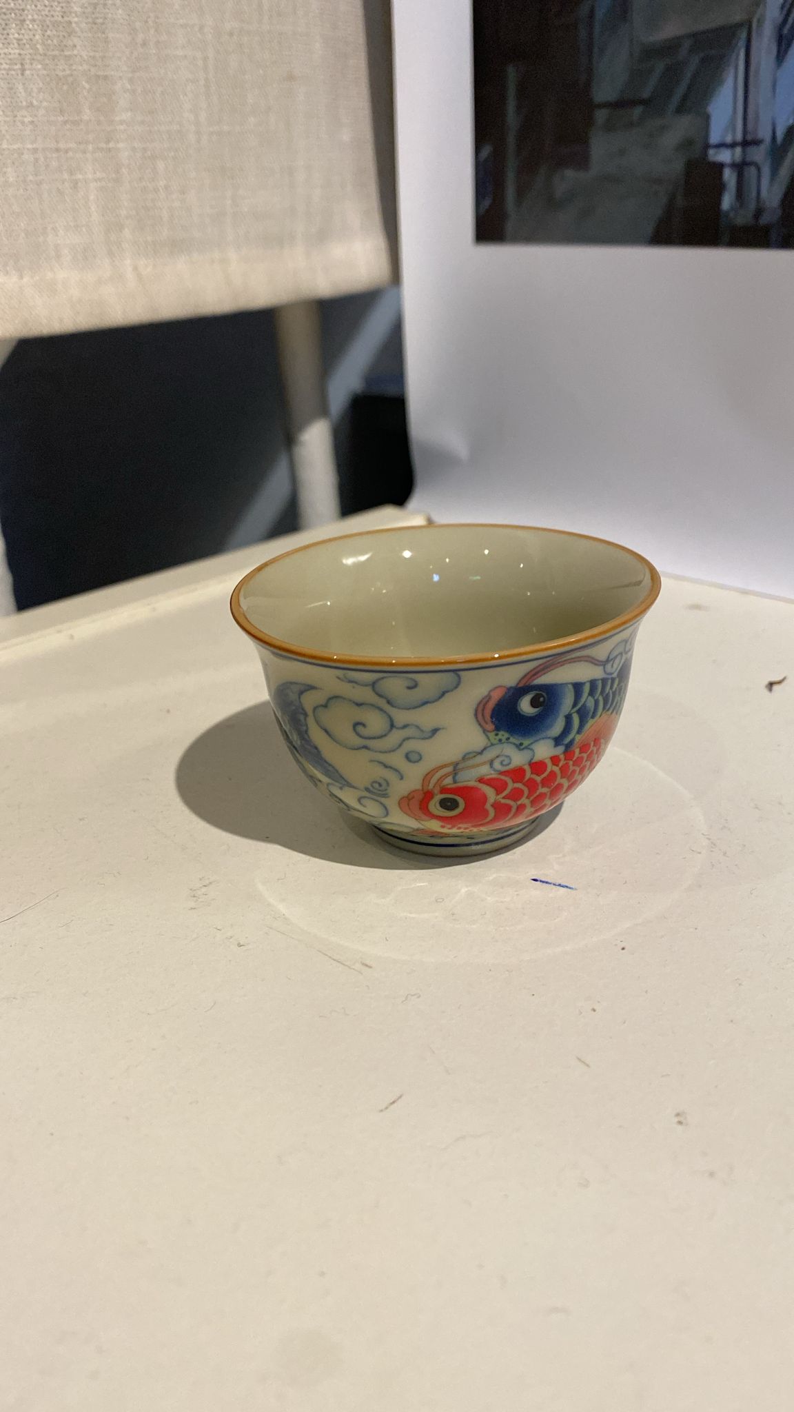 Tea Cup with gift box - Koi Fish