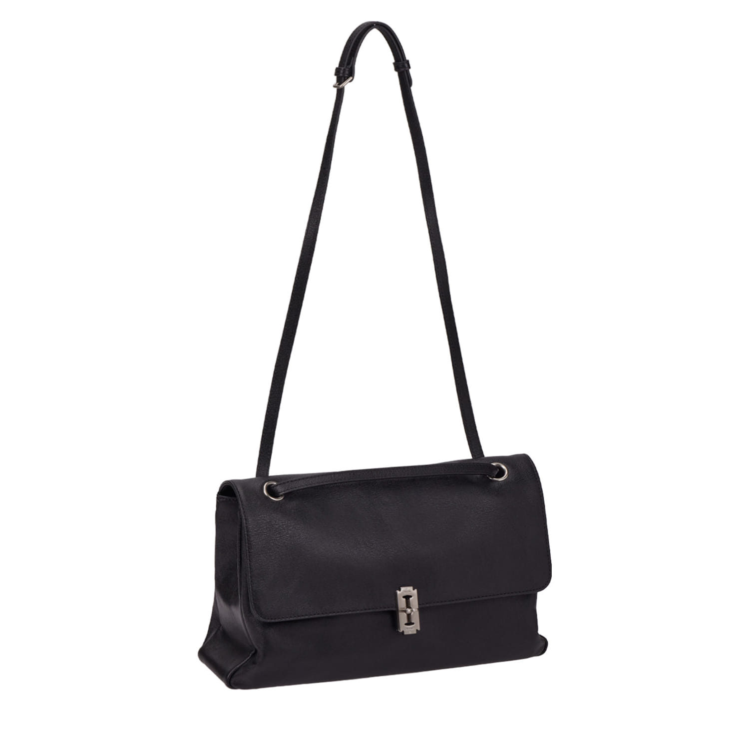 VUNQUE Toque Soft Baguette Shoulder Large 多功能軟皮法棍肩背包 [Black]