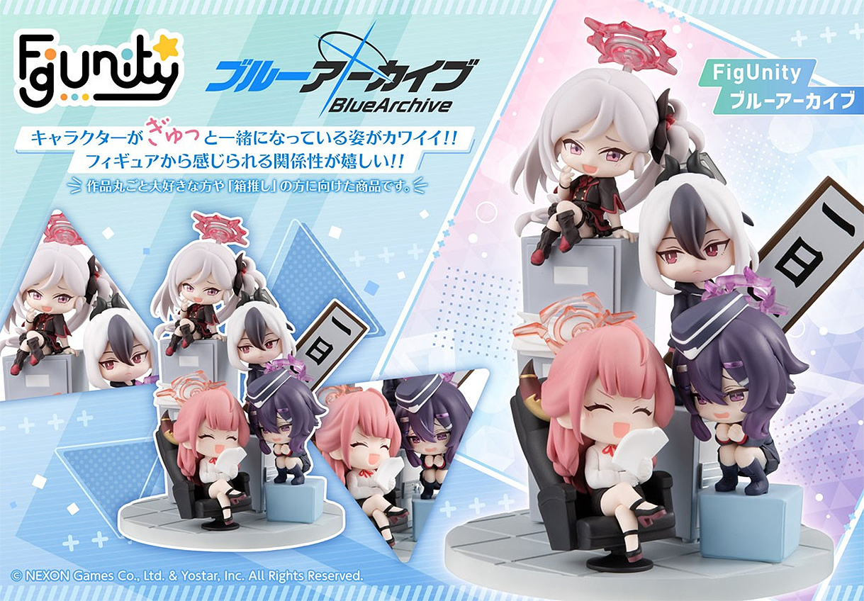 (預訂訂金 $200) (總價 $672) MegaHouse Figunity 蔚藍檔案 Blue Archive (行版) 