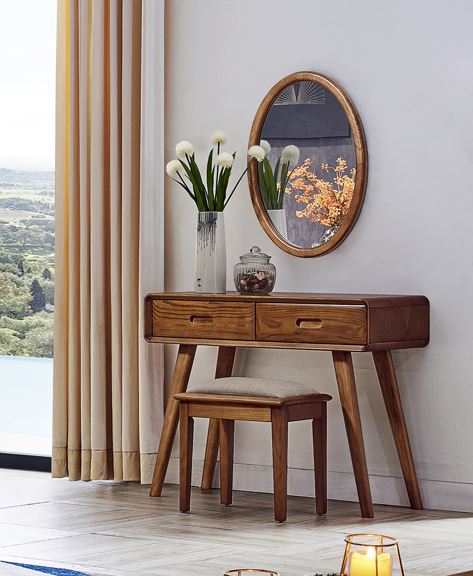 雙排抽屜 梳妝台 