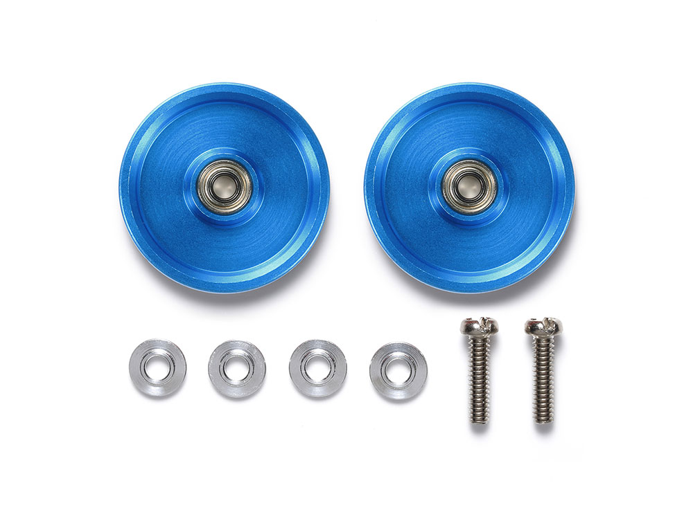 HG 19mm ALUMINUM BALL-RACE ROLLERS (RINGLESS/BLUE)