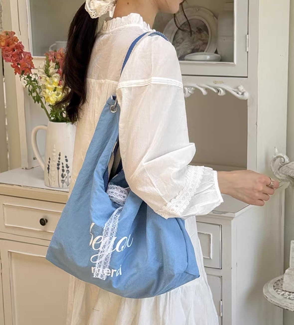 BG203韩系条纹帆布包