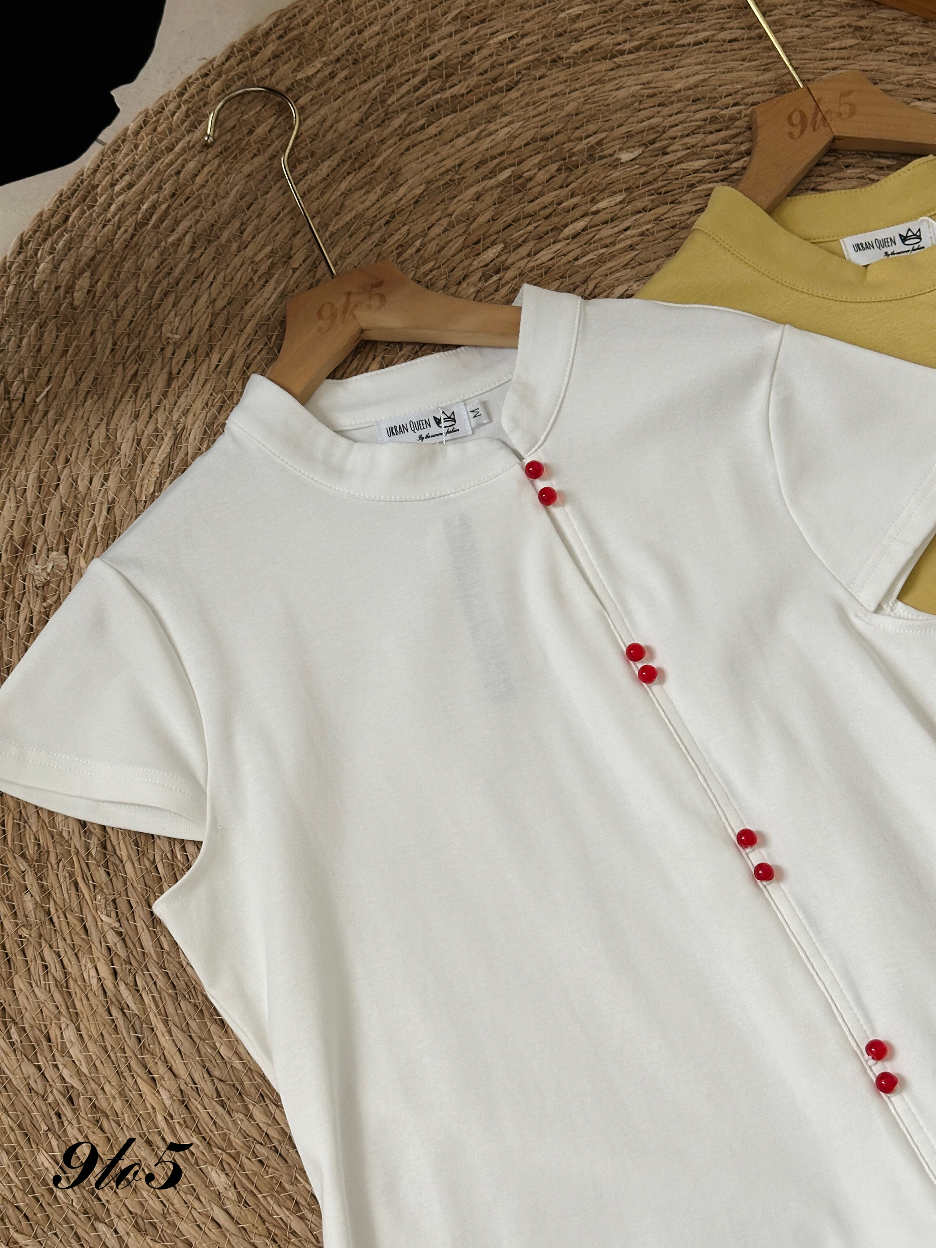 T3902 Cape Sleeve Cheongsam Top - 3 Colors