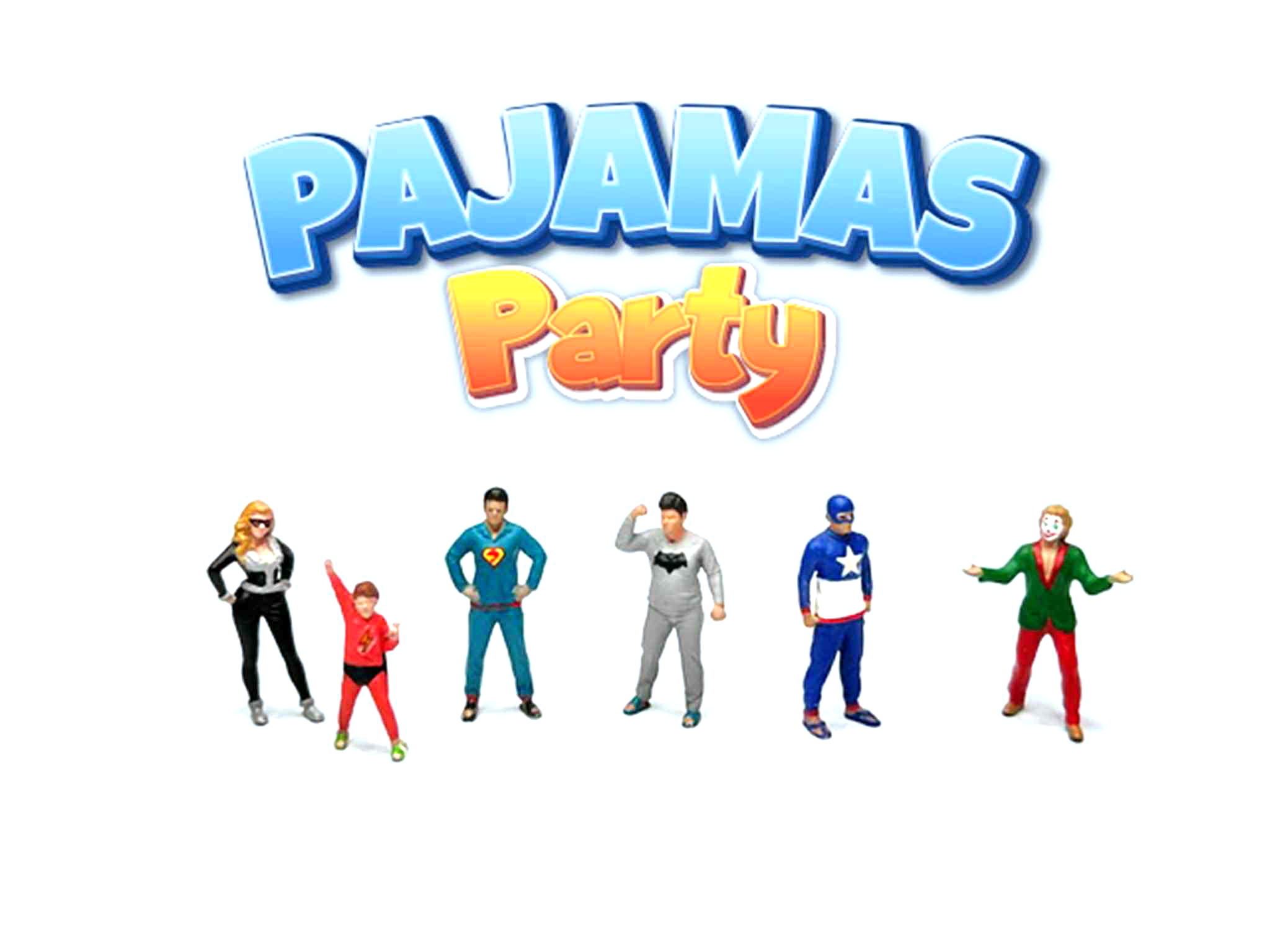 American Diorama 1/64 Figure Set : Pajamas Party - AD-2436