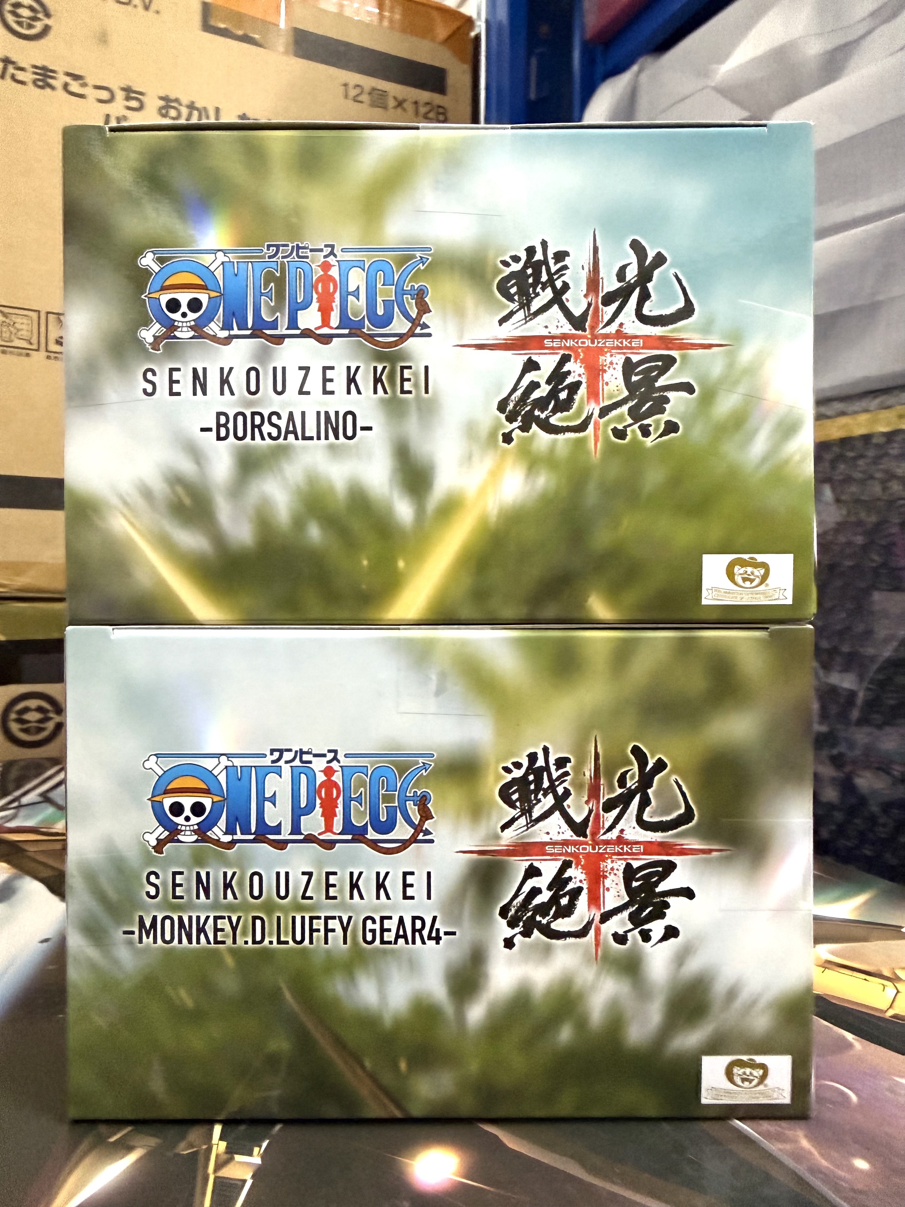 海賊王 戰光絕景 蒙奇·D·路飛（四檔「蛇人」型態） VS 波爾薩利諾（黃猿）景品 figure 