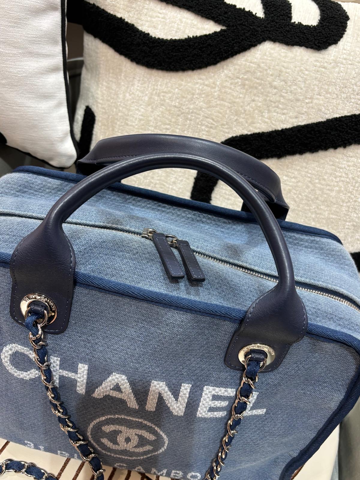 Chanel Deauville Boston 2Way Bag 100%Authentic,93%new✅20card✅dust bag 
