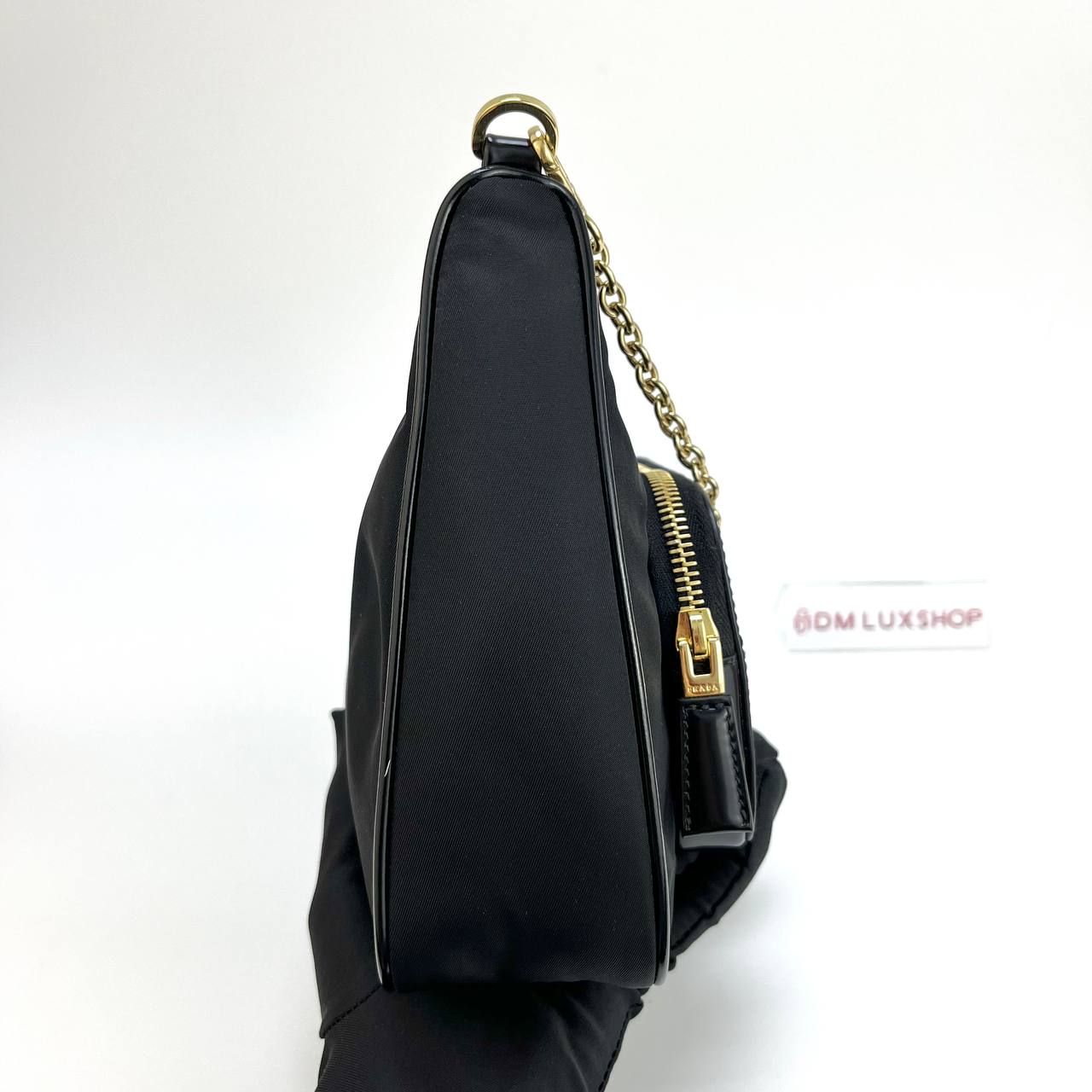 Prada Re-Nylon Brushed Leather Mini Bag