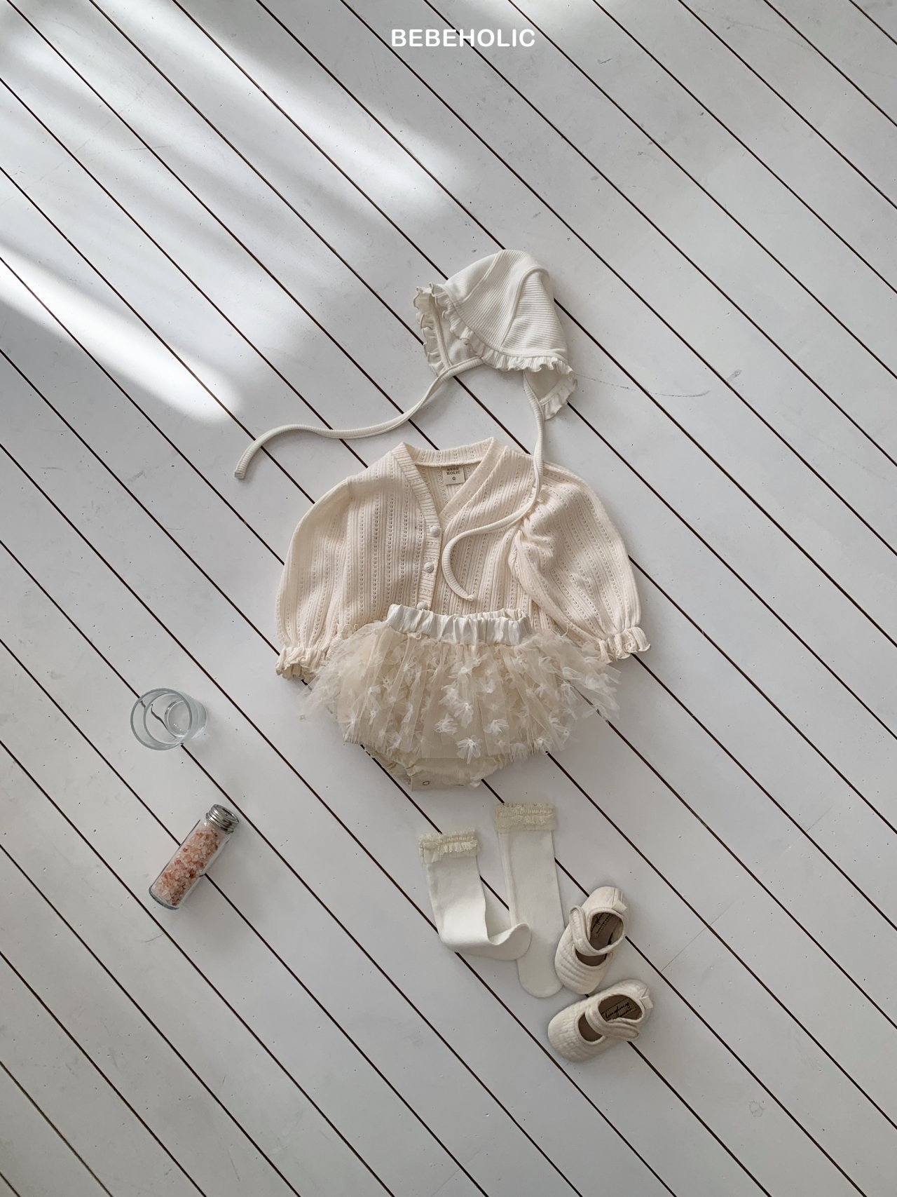 🌸預訂 韓國直送🌸🇰🇷BEBEHOLIC兩色花朵紗裙燈籠褲