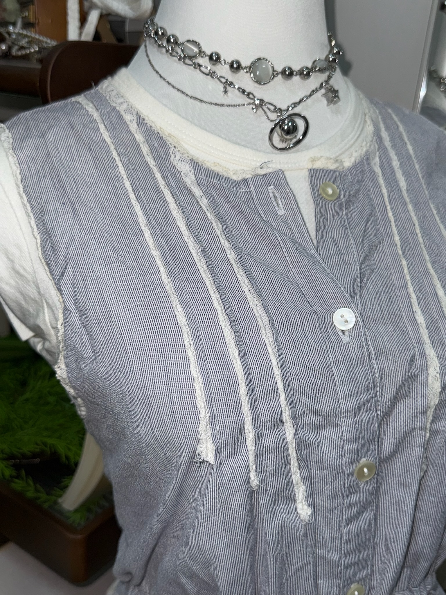 Japanese Coquette Striped Vest