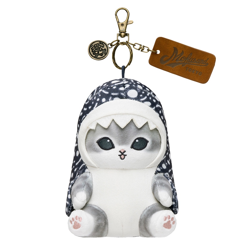 🌸 【預訂】Shark Cat 公仔掛飾(BK) - Mofusand Board Shark