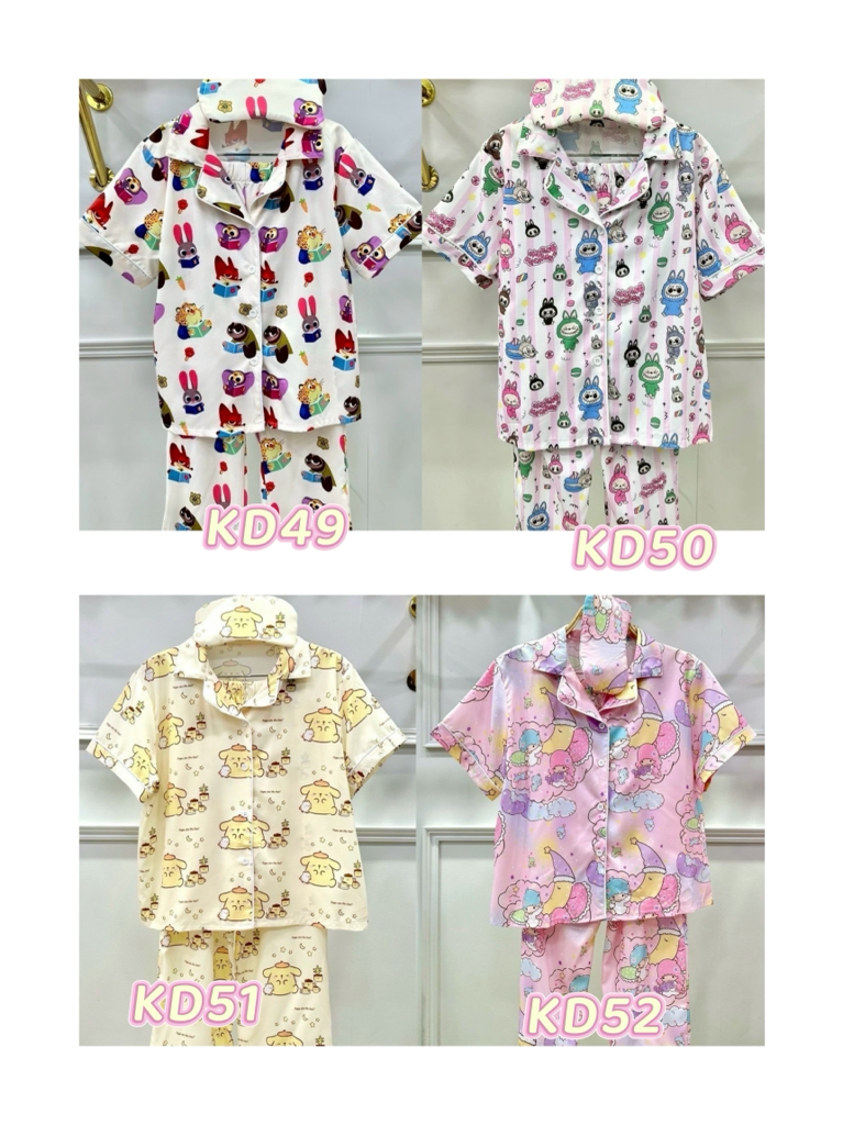 泰國真𢇃睡衣3-6歲No :KD1-KD60