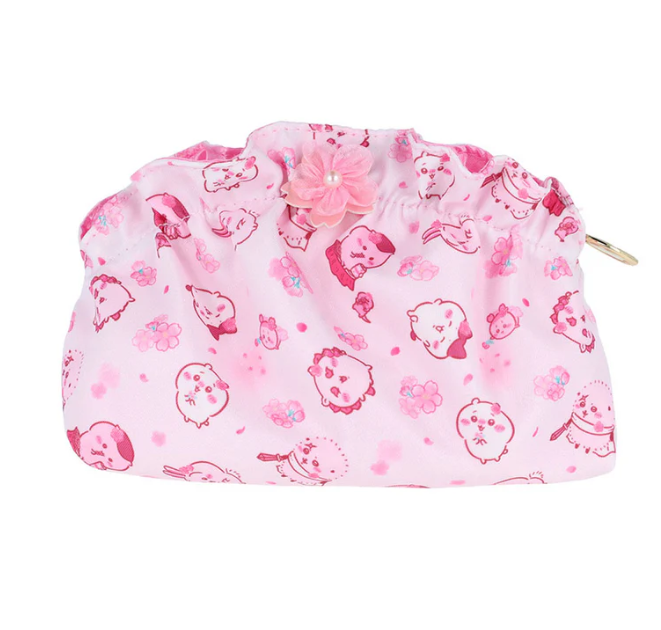 日本限定 Chiikawa 櫻花荷葉邊筆袋 