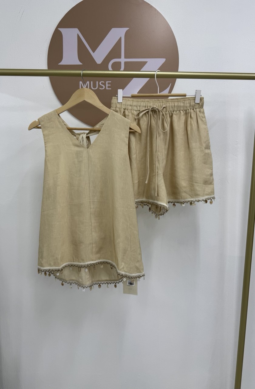 高级混纺休闲短裤