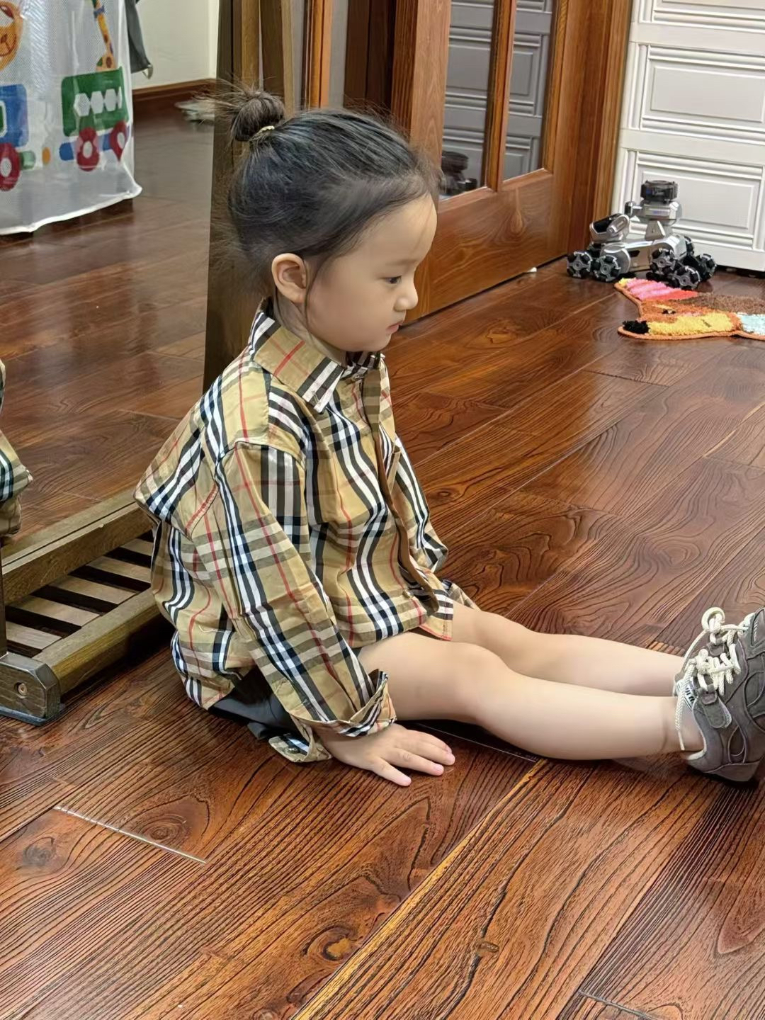 0598 親子款❤️超高質格仔襯衫