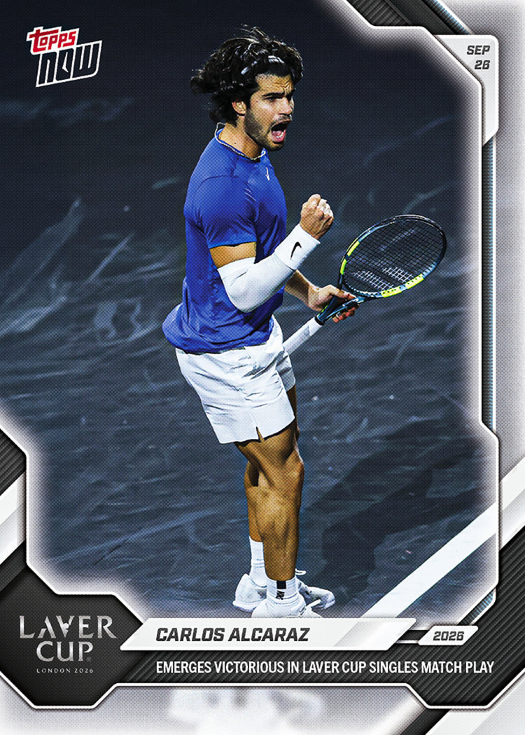Carlos Alcaraz - 2026 Topps NOW® Tennis #26 Laver Cup 紀念卡【團購】