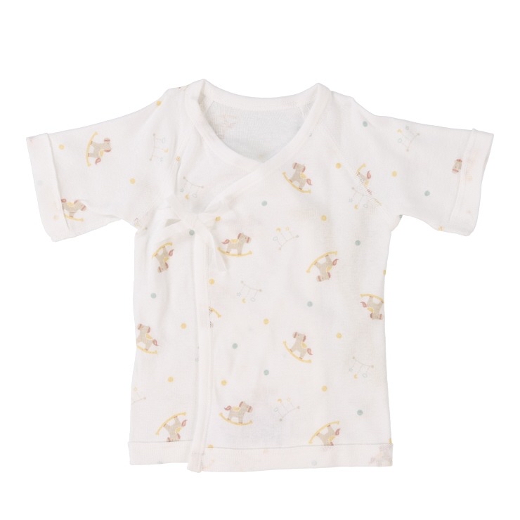 🇯🇵限量預訂 日本直送🇯🇵日本製搖搖馬印花新生兒純棉打底五件套